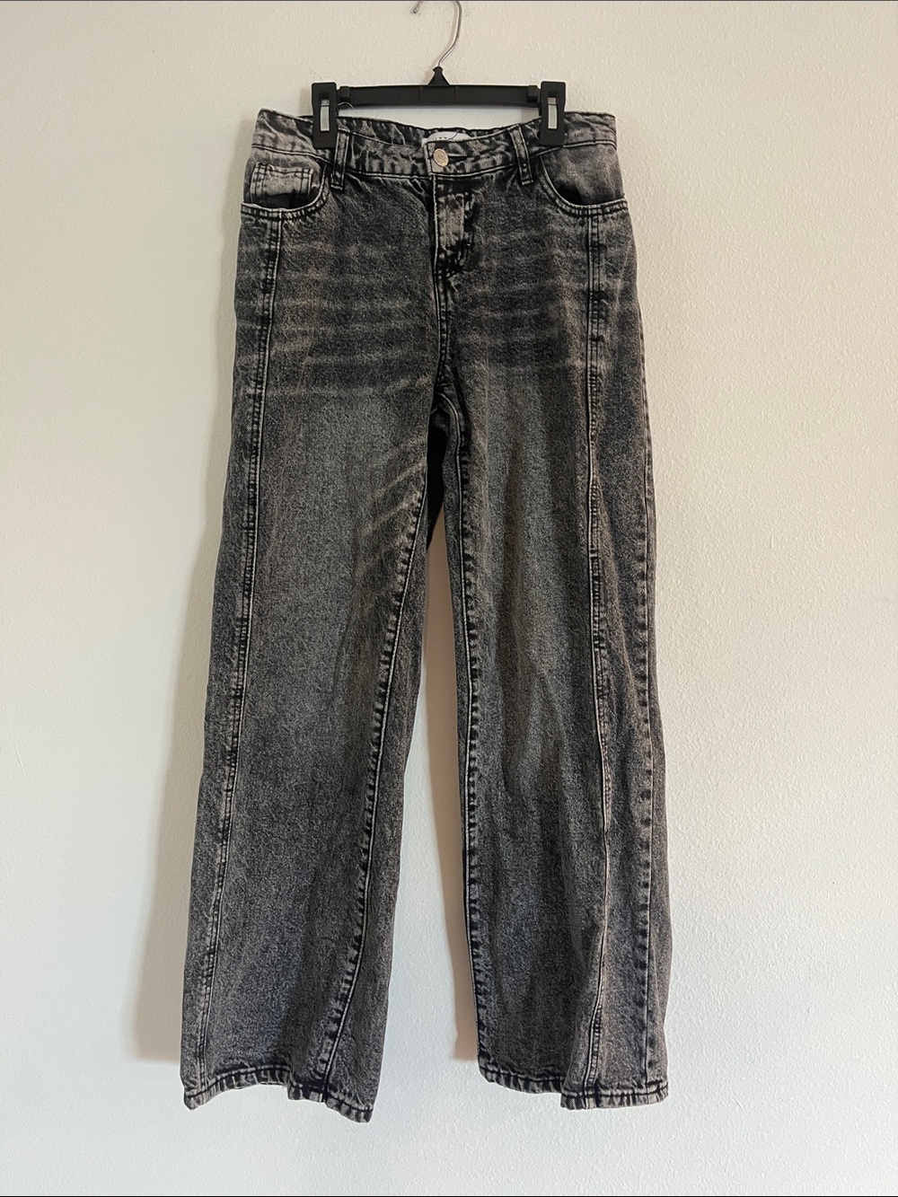 Witty Fox Black Baggy Wide Leg Jeans